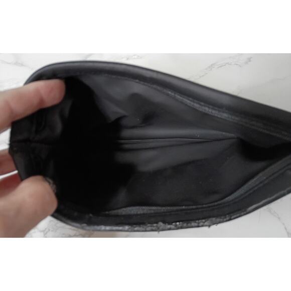 CHRISTIAN DIOR Black/Blue Shimmer Cosmetic Bag - NWOT - Call Out - Picture 4 of 6